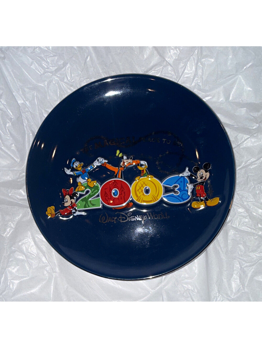 Walt Disney World Mickey Mouse Decorative Plate 2003 Disney Franchise